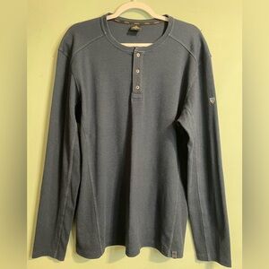 Kuhl Mens Henley Thermal Long Sleeve Size XL